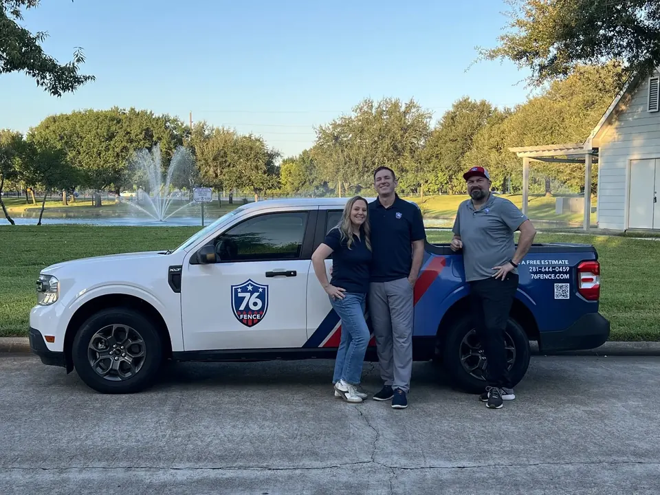 76 Fence team and company truck